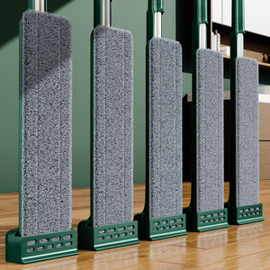 Hands Free <b>Mop</b> With Detachable Accessories Rectangular Microfibre <b>Head</b> Self Wringer For Home Cleaning - Product Image 1