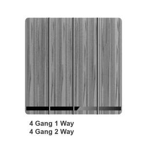 Las últimas tiras de PC de fabricación profesional Enchufe de pared de un solo polo 16A UK 1/2/3/4 Gang 1/2 Way disponible Negro Verde Rosa - Product Image 5