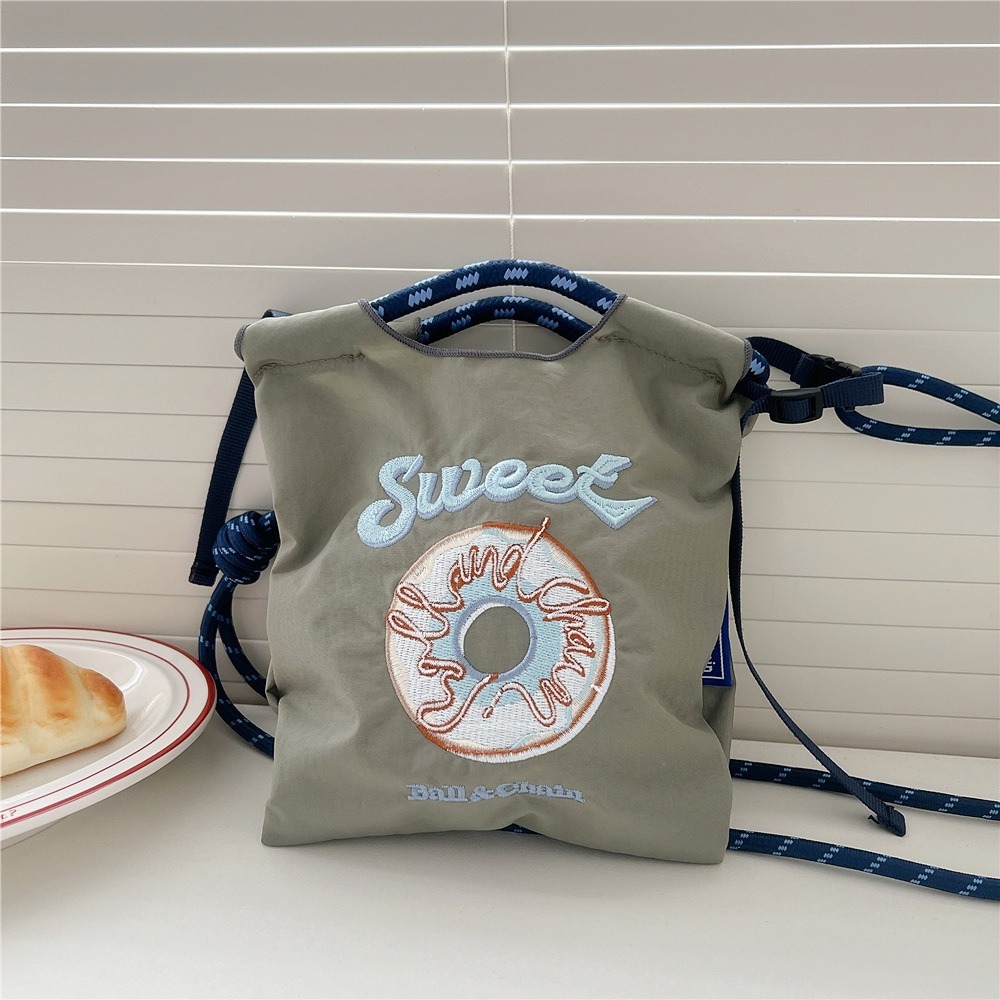 Donut vert foncé-mini modèle-sac simple sans sangle