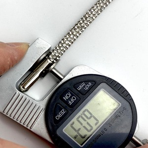 Nhà Máy Trực Tiếp 136Cm 6Mm Bling Bling Strass Cana Dây Pha Lê Chuỗi Tinh Thể Rhinestone Dây Ren Pha Lê Hoodie Dây Rút - Product Image 4