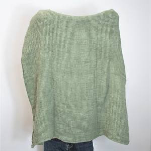 Blanc 52% lin et 48% coton doux et absorbant <span class=keywords><strong>français</strong></span> gaufré visage serviette de bain gland - Product Image 3