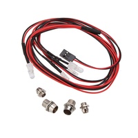 Feux de route RC rouge et blanc 3mm 5mm 3-7V LED, projecteurs RC, phares 4 LED, kits pour voiture et camion RC