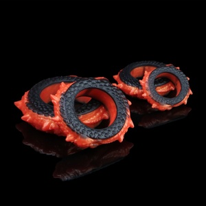 Anillo para Pene con Forma de Escamas de Dragón YC-2523, Anillo de Silicona para el Glande y Restricción Escrotal, Juguete Sexual para Retrasar la Eyaculación Masculina, para Hombres Gay - Product Image 3