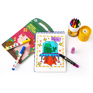 De diseño de moda de <span class=keywords><strong>dibujos</strong></span> animados de los niños magia de impresión de pintura de la mano dibujar Pixel fotos dibujo de libro - Product Image 1