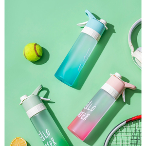 Factory Direct 650ML PC <b>Spray</b> <b>Water</b> <b>Bottle</b> Outdoor Drop-proof Plastic Sports - Product Image 1