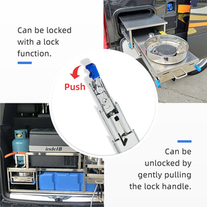 WUXI 53 мм, полный удлинитель, 125 кг, фиксирующие, для кухни, сверхмощные выдвижные направляющие для Промышленного Открытого тренажерного зала, спальни - Product Image 5