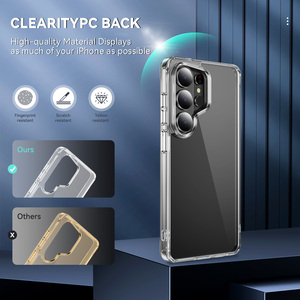 Funda Transparente de TPU para <span class=keywords><strong>Samsung</strong></span> S26 Ultra S23 Plus S25Edge S24 <span class=keywords><strong>S22FE</strong></span> S21, Protectora con Esquinas Reforzadas Antigolpes - Product Image 4