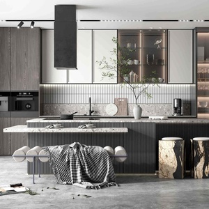 Kitchen <b>Cabinets</b> Made in <b>China</b> Featuring High-quality High-gloss Panels Built-in Appliances and Dish Racks - Product Image 6