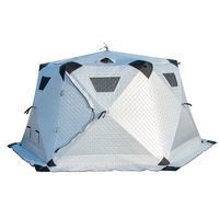 Tenda Sauna Fiberglass Multifungsi Berkualitas Tinggi 5 Orang Satu Kamar Tidur Kain Oxford Empat Musim Pembukaan Otomatis Cepat