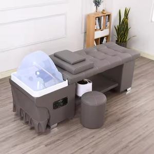 Professional Salon Furniture <b>Hair</b> <b>Washing</b> <b>Basin</b> With 60l Tank Water Circulation 7 Colors Led Therapy Barbershop <b>Portable</b> Sink - Product Image 6