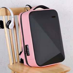 Sac à dos rigide antivol pour homme EVA, sac d'ordinateur portable imperméable pour affaires avec port de charge USB, serrure TSA - Product Image 3