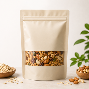 Bolsas <span class=keywords><strong>de</strong></span> Mylar con Ventana Transparente para Almacenamiento <span class=keywords><strong>de</strong></span> Granola, <span class=keywords><strong>Avena</strong></span>, Frutos Secos y Snacks, Bolsa con Cierre Hermético Resellable y Termosellable - Product Image 3