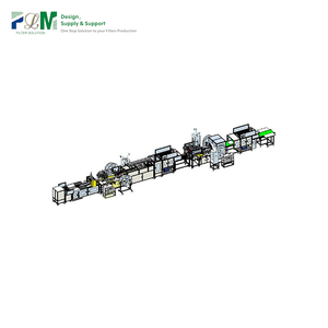 Ligne de production à <span class=keywords><strong>quatre</strong></span> côtés pour la fabrication de filtres d'habitacle automobile, avec pâte pour filtre de climatisation automobile - Product Image 1