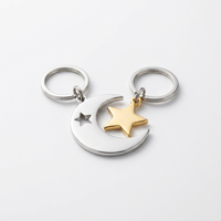 Porte-clés vierge en métal, logo OEM personnalisé, porte-clés émaillé pour couple, pendentifs de sac pour cadeaux de mariage, souvenirs de fête, cadeaux promotionnels