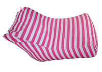 Kursi Santai Bean Bag Oxford Anti Air Anti UV Motif Garis untuk Luar Ruangan, Penutup Sofa Bean Bag untuk Bersantai di Pinggir Kolam Renang