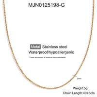 Collier délicat en acier inoxydable plaqué or 18 carats, résistant à l'eau et au ternissement, pour femmes, par MICCI