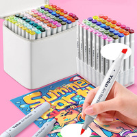 2023 Offre Spéciale Art marqueurs stylo ensemble croquis brosse douce double pointe alcool brosse stylos dessin professionnel alcool marqueur