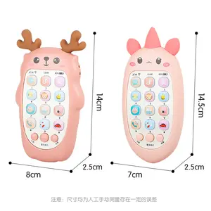 Phone Toys Bilingual Telephone Teether Music Voice Early Educational Learning hine Electronic Children Gift Baby Toy