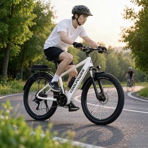 Bicicleta eléctrica de montaña de 26 pulgadas con frenos de disco dobles, equipada con una batería de litio integrada de 48V 10ah - Product Image 4