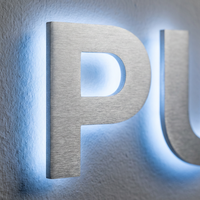 Letras Metálicas 3D Personalizadas con Retroiluminación LED Premium para Logotipos de Publicidad Comercial en Tiendas de Lujo, Señalización Profesional