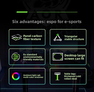 Escritorio ergonómico de doble motor para oficina y juegos, soporte de ordenador ajustable en altura para PC, mesa de doble motor para juegos eléctricos - Product Image 2