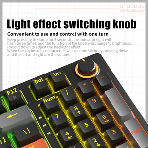 KA981 Wired RGB Mechanical Gaming Keyboard Hot Swap Type-C Backlit Keys for <b>PC</b> Lap Office Hot Swap Design Hot Swap Key Sockets a - Product Image 6