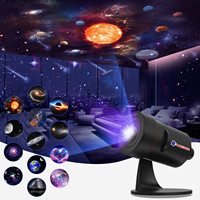 Projection de télescope ultra-clair 4K 10 films en 1 projecteur de galaxie avec veilleuse LED Projecteur de ciel étoilé à 360 ° Lampe de décoration intérieure