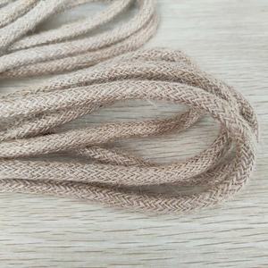 Câble d'alimentation électrique Hangxing tressé rond à 2 conducteurs, âme en cuivre toronné de 0,824 mm, isolation PVC, gaine en <span class=keywords><strong>jute</strong></span>, modèle HXA-088 85-265V - Product Image 2
