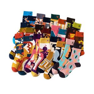 Primavera otoño AB vestido calcetines mujeres algodón largo moda personalidad tendencia ASTRO calcetín - Product Image 5