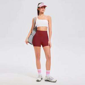 Ensemble de Yoga taille haute pour femmes Short de sport personnalisable haut à séchage rapide fermeture à la taille élastique grande taille conception imprimée de haute qualité - Product Image 3