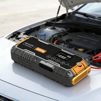 Démarreur de voiture avec pompe à air 12V 1000A, gonfleur de pneus portable 150 PSI, batterie externe