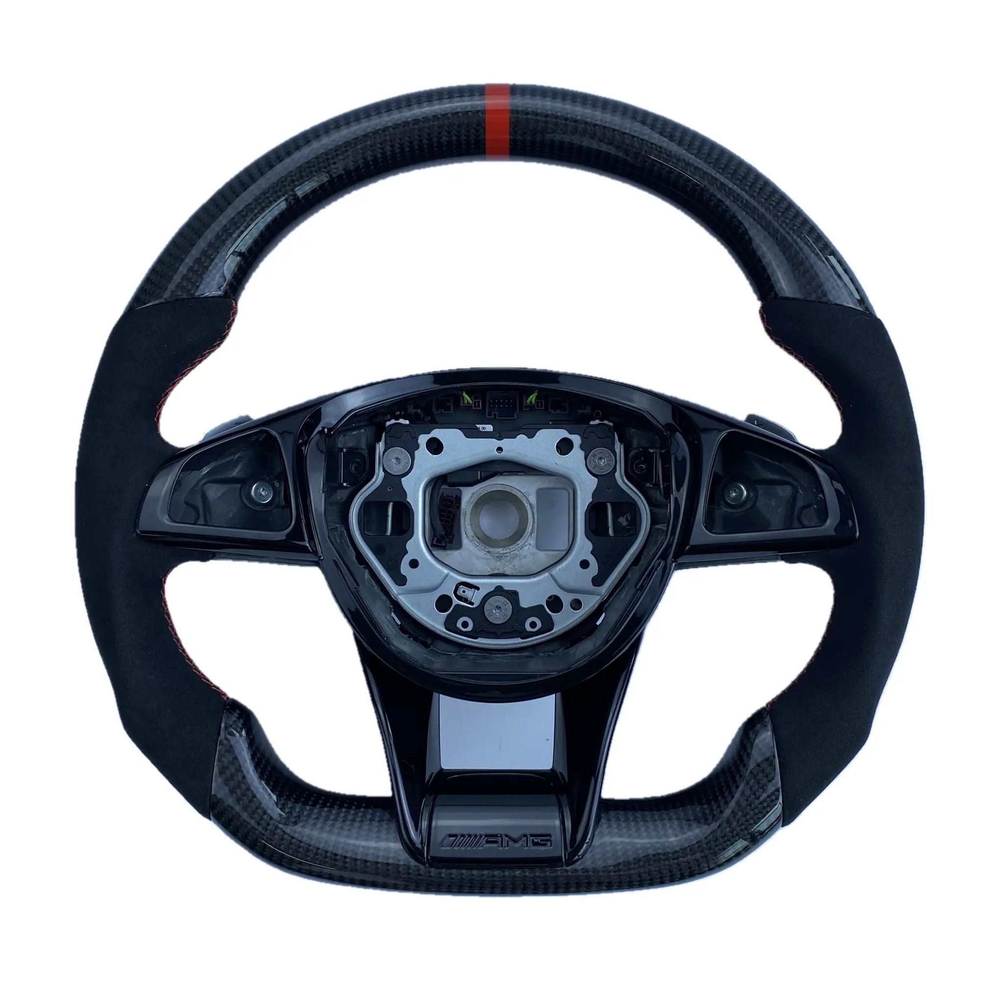 Ever-Carbon Racing ECR Custom Design Carbon Fiber Steering Wheel For Mercedes Benz AMG W205 Steering Wheel Trim