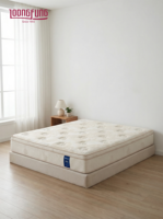 Matelas hybride personnalisé haut de gamme LOONGFUNG, ressorts ensachés et latex naturel, taille complète, ODM/OEM pour la maison et les chambres d'hôtel
