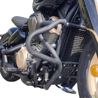 Nouvelles barres de protection antichoc en acier au carbone noir pour moto, pare-chocs inférieurs, accessoires de moto pour Jinjila 450 500