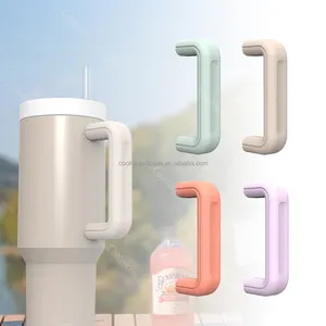 Thiết kế mới cup phụ kiện xử lý Bìa trường hợp Silicone Tumbler Mug xử lý bảo vệ OPP Túi cốc thẳng Mỹ phong cách Silicone