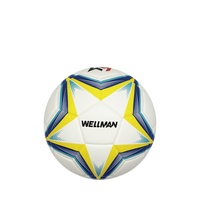 Ballon de football professionnel personnalisé pour ligue, en PU thermocollé, avec logo exclusif et motifs, couleurs assorties