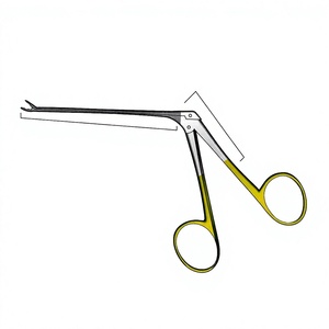 Pinzas de cocodrilo con eje angulado hacia abajo de 80 mm y punta de carburo de tungsteno TC GOLD para agarre preciso y manejo controlado - Product Image 1