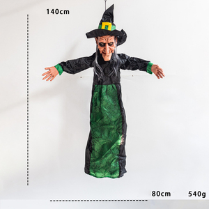 Décorations extérieures pour <span class=keywords><strong>Halloween</strong></span> Animated Talking Witch Red Eyes Haunted House Creep Prop - Product Image 4