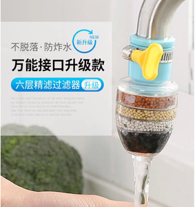 Purificador de Agua de Grifo Mini de Seis Capas de Plástico Novax, a Prueba de Salpicaduras, Ahorra Agua, Sin Necesidad de Electricidad, para Baño - Product Image 6