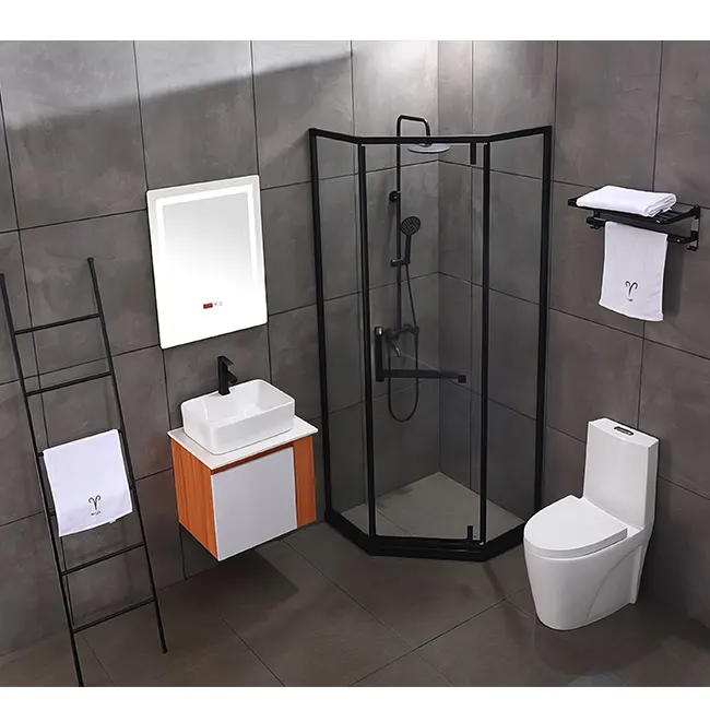 Kalın ve çerçevesiz: Modern banyo için temperli cam sürgülü duş kapıları