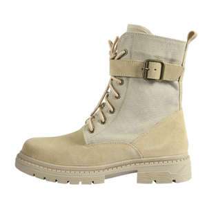 DFD0113 Platform Desert <b>Boots</b> with Buckle Straps Fasten Tie for <b>Pants</b> Cuff Organize - Product Image 5