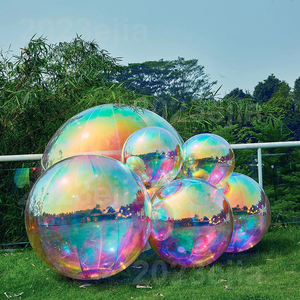 Ballon gonflable en forme de miroir sphère irisée sphère géante décoration de fête de mariage décoration suspendue pour événement de mariage boule en PVC - Product Image 1