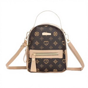 2025 New Fashion PU Leather <b>Backpack</b> Geometric Summer Waterproof School Student Phone Vintage Dress Zipper Bohemian Lady - Product Image 2