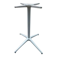 Base de table en aluminium moulé sous pression D700xH720mm |   Tube de colonne S.S201 |   Support en aluminium à tête croisée avec pieds réglables