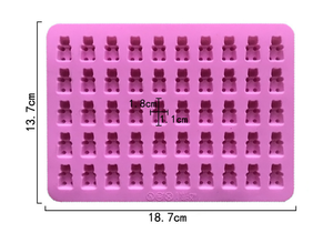 Moule à bonbons en silicone de haute qualité, doux, sûr, résistant à la chaleur, coloré, en forme d'ours - Product Image 2