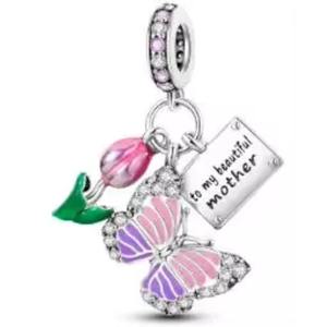 Pendentif Breloque Cœur en Zircon Argenté pour Enfants, Tendance, Doux, Léger et Scintillant, pour Fête DIY, avec Chaîne Assortie, Bijoux de Luxe à Superposer, Plaqué Platine - Product Image 6