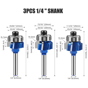 1/4 Shank góc Vòng <span class=keywords><strong>Router</strong></span> bit thiết lập hỗ trợ cho khắc/<span class=keywords><strong>Router</strong></span>/Cutter/cắt tỉa Máy sử dụng cho Woods/Laminate - Product Image 5