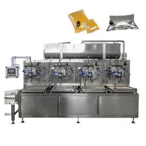Small Semi-Automatic big Bag in Box weighing Filling Machine Filler price for BIB red wine juice