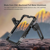 Vente saisonnière Cage pour caméra vidéo de téléphone portable noire Accessoire pour téléphones mobiles