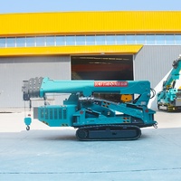 5-Tonnen-Raupenkran, Mini-Kompakt-Hydraulikkran mit Elektro-/Dieselantrieb, Ferngesteuerte Baumaschine mit Hoher Hubhöhe